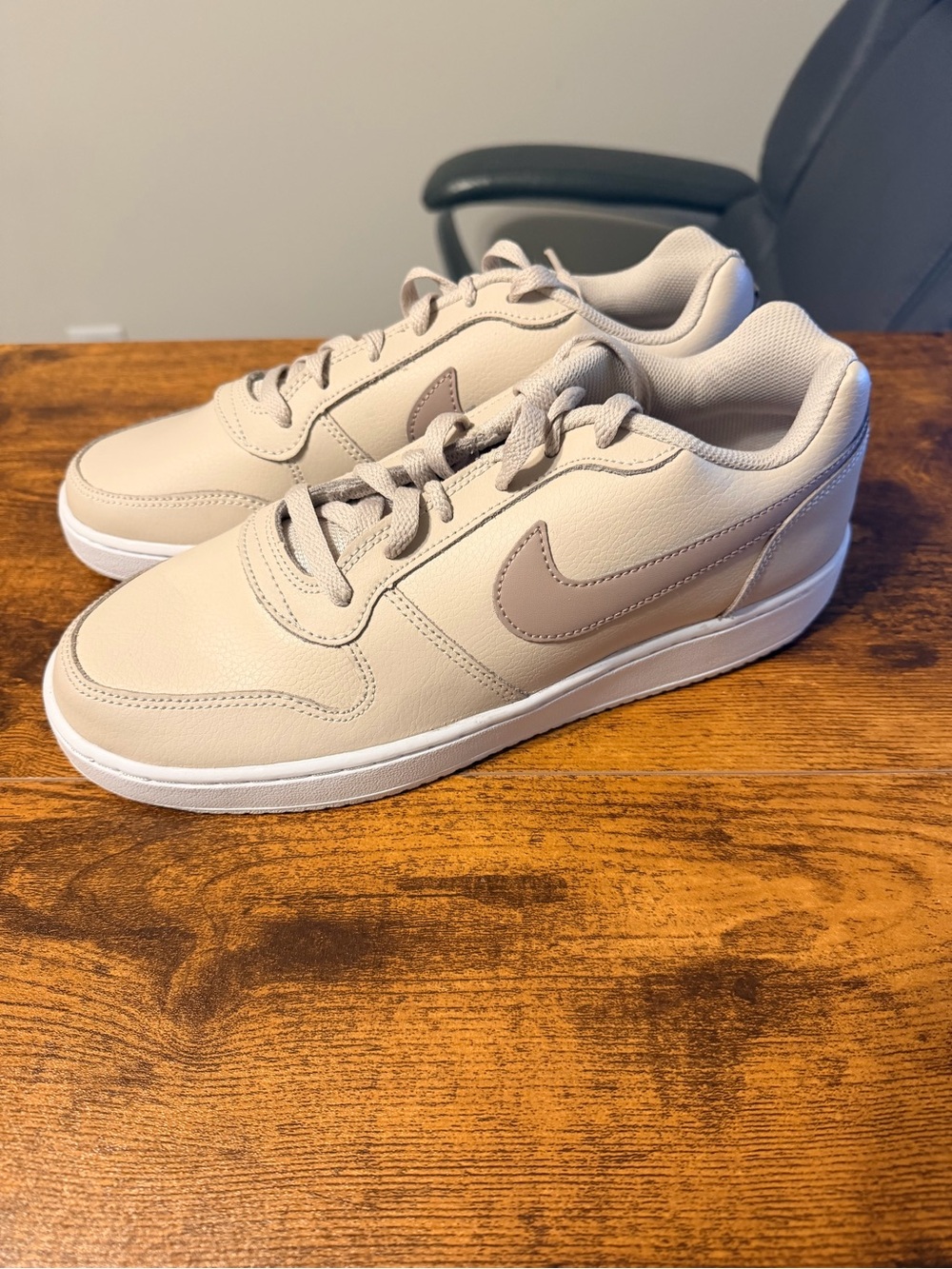 Nike Ebernon Low-Top Sneakers in Beige and Taupe 11W